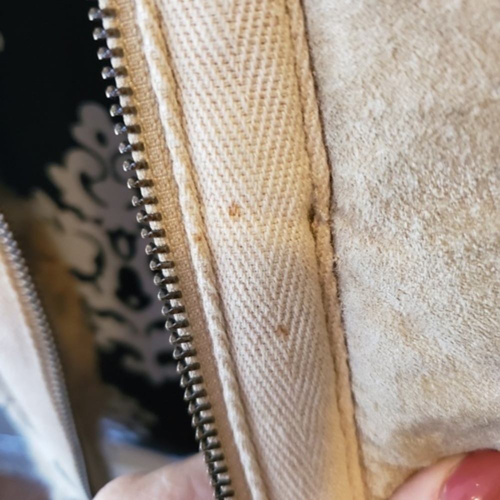 Black Rivet Suede And Fur Jacket Size Medium - image 4